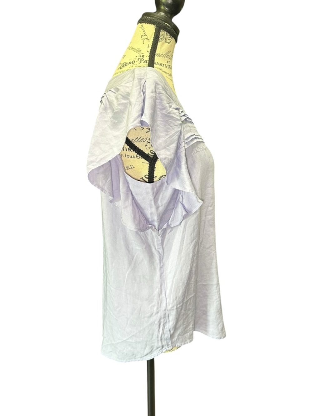 Levi's Light Lavender Ruffle Sleeve Blouse - Picture 4 of 7
